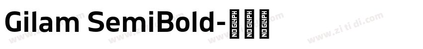 Gilam SemiBold字体转换